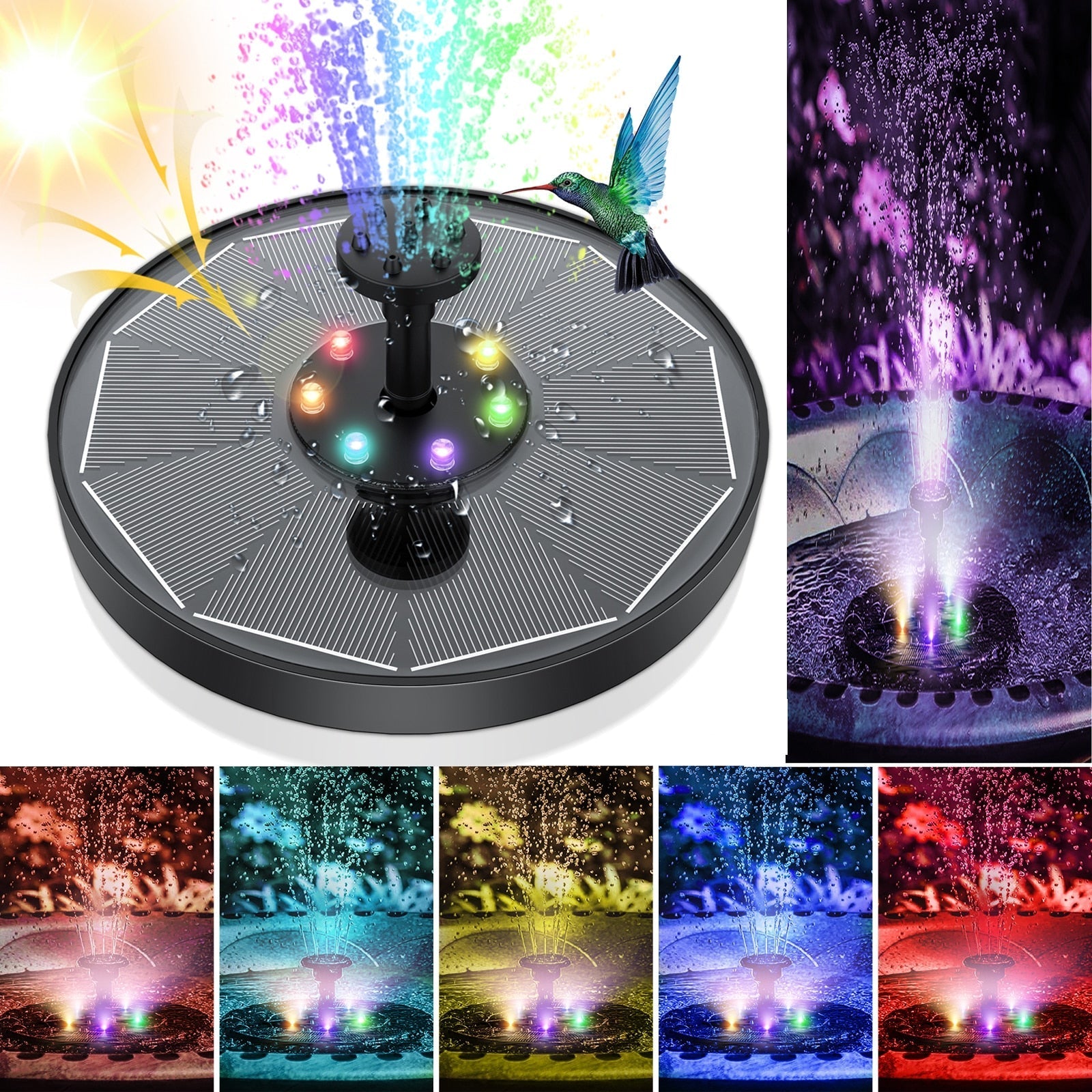 outdoor equipment : LED Zonne Water Fontein in van Pantino