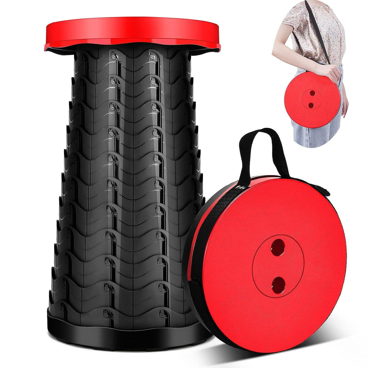 outdoor equipment : BearToes™ - Opvouwbare kruk voor buiten in Rood van Pantino