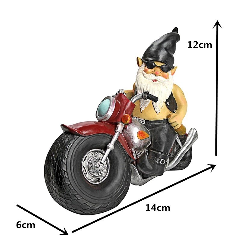 home & garden : Bikerman™ Tuinkabouter - Unieke huis & tuindecoratie in van Pantino