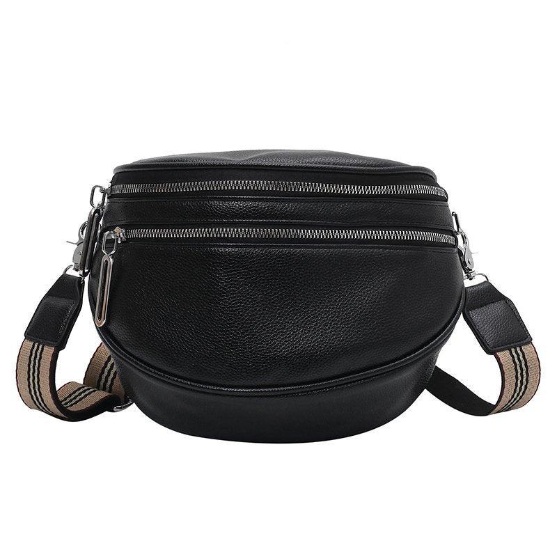 bags : BumBag™ - Modieuze schoudertas voor vrouwen in Zwart van Pantino