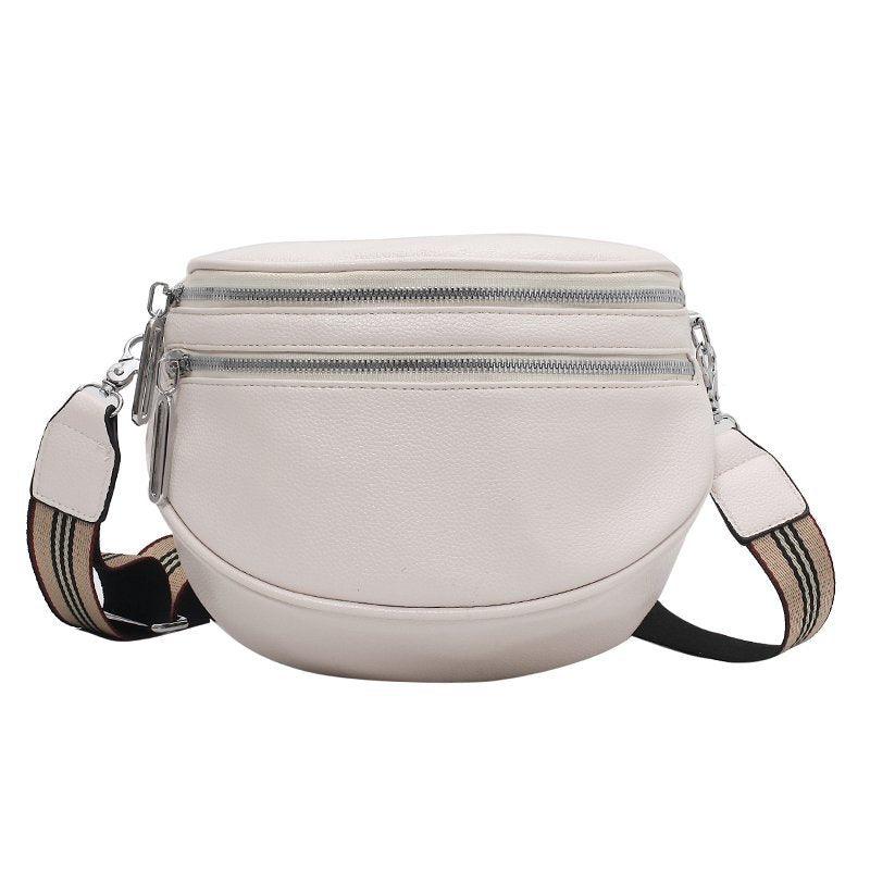 bags : BumBag™ - Modieuze schoudertas voor vrouwen in Naturlig hvid van Pantino