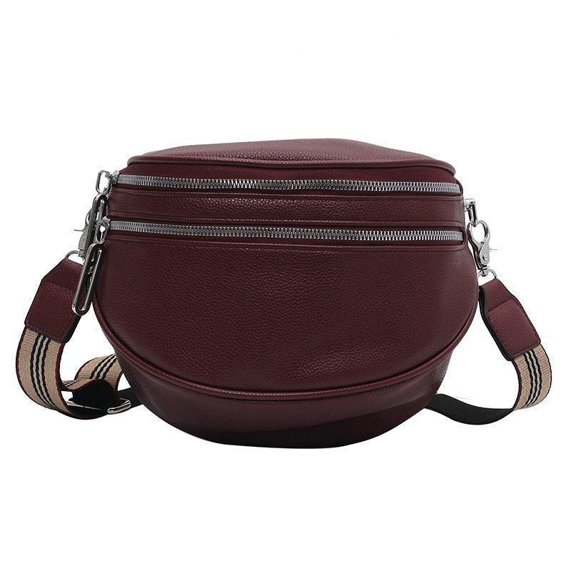 bags : BumBag™ - Modieuze schoudertas voor vrouwen in Bourgondië van Pantino