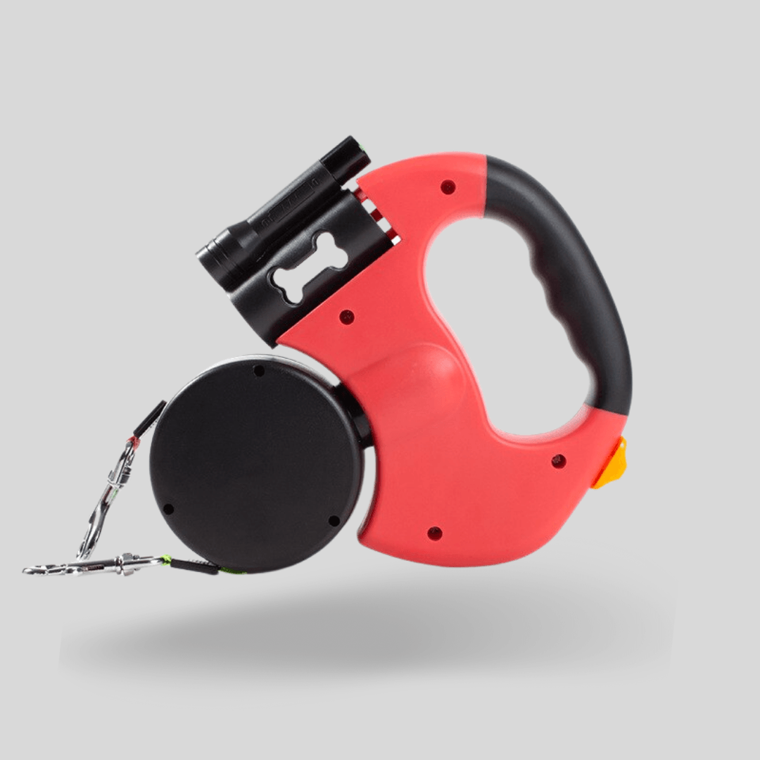 pets : Dubbele Hondenriem - Multi-Functionele Hondenriem - Blauw in Rood 40% korting van Pantino