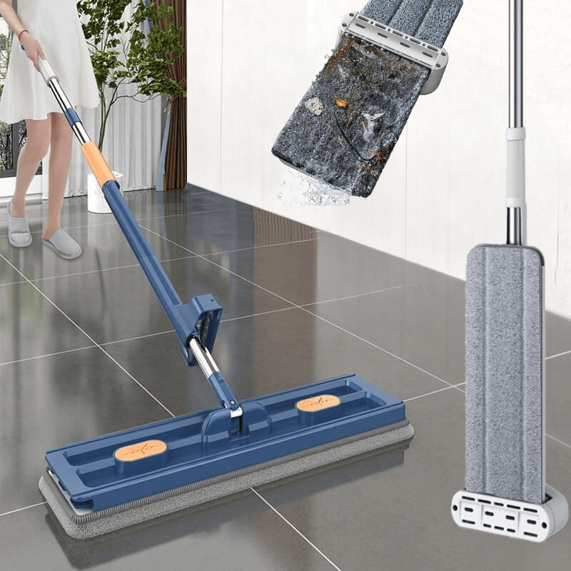 home & garden : FlatMop™ - 360° Roterende mop in Blauw van Pantino