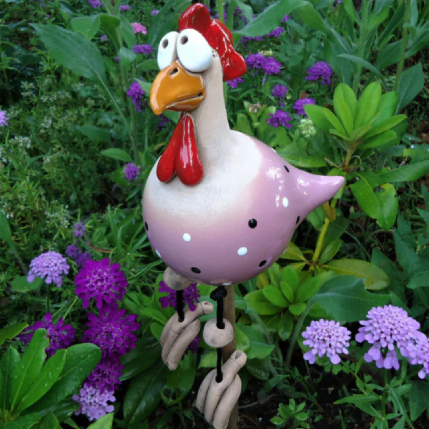 home & garden : FunnyChicken - Decoraties Kippen Beeldhouwwerk Ambachten in Rood van Pantino