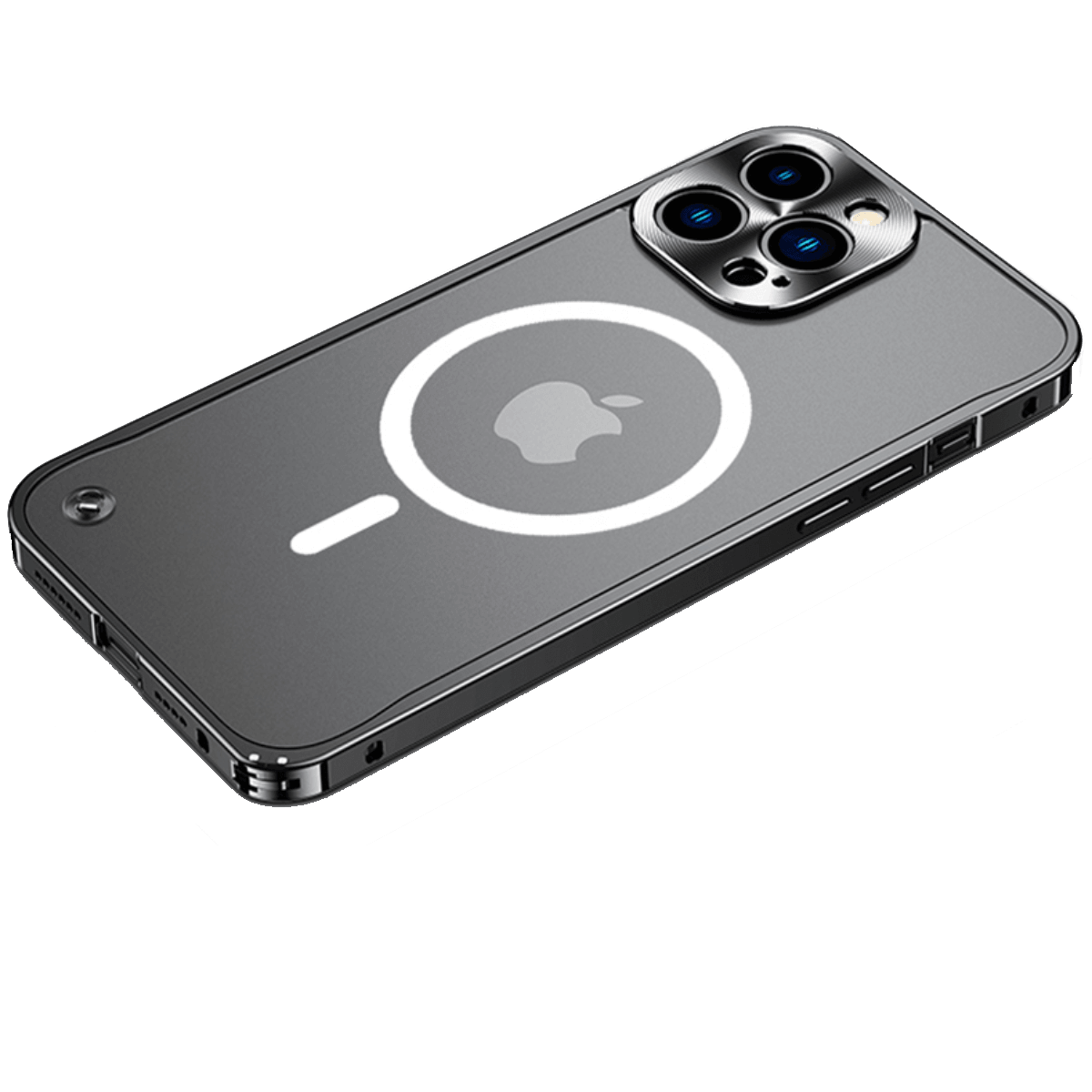 accessories : iSafe™ | MagSafe Aluminium Hoesje in Zwart van Pantino