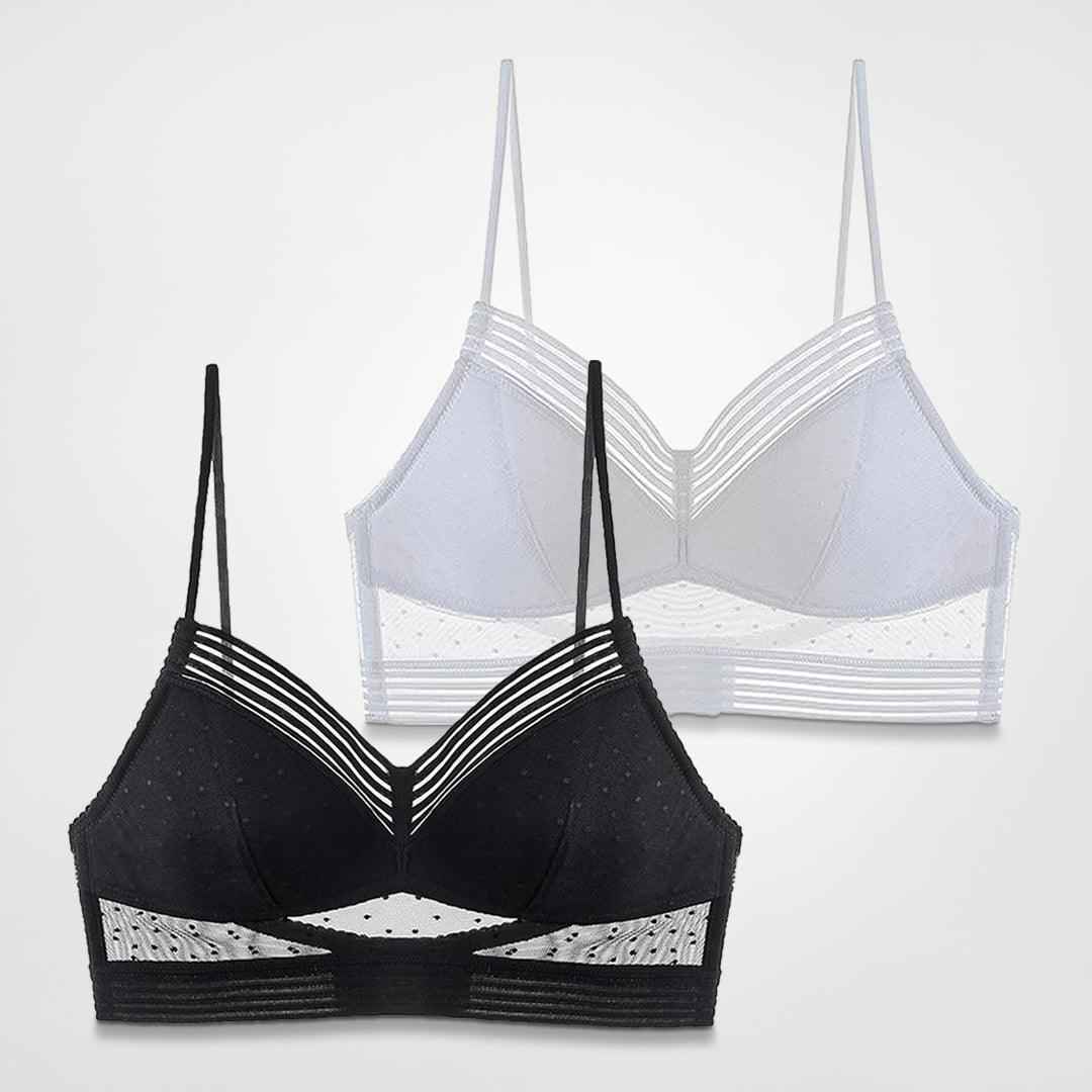 men's fashion : Lage rug liftende BH (1+1 gratis) in Zwart & Wit van Pantino