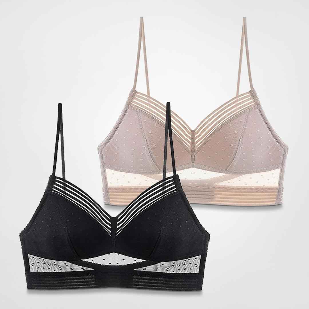 men's fashion : Lage rug liftende BH (1+1 gratis) in Zwart & Beige van Pantino