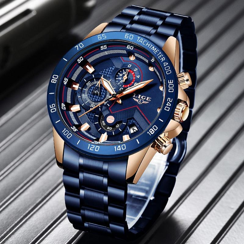 watches : LigeWatch™ - Luxe horloges voor mannen in Alle blauwe van Pantino