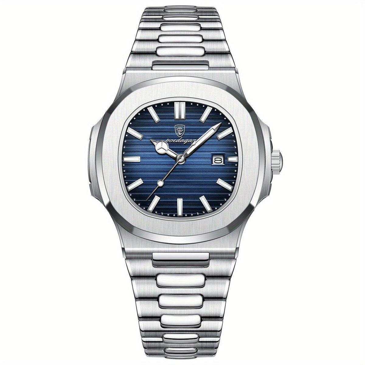 watches : Livio™ - Luxe polshorloge voor heren in Zilver Blauw van Pantino