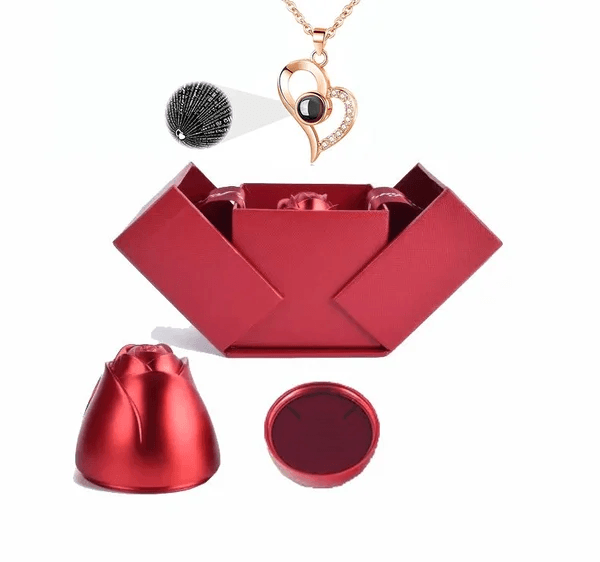 accessories : Love Halsketting™ | in 100 talen - Gift Set in Gouden hart (Bijna uitverkocht) van Pantino