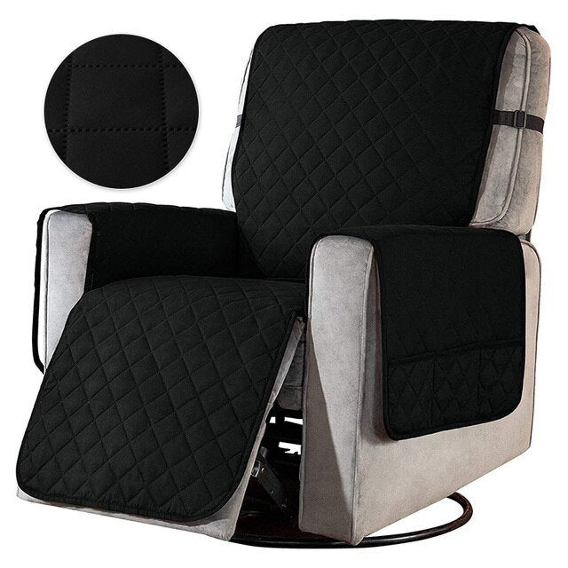 home & garden : Luxelounger™ - Universele fauteuil hoes in Zwart van Pantino