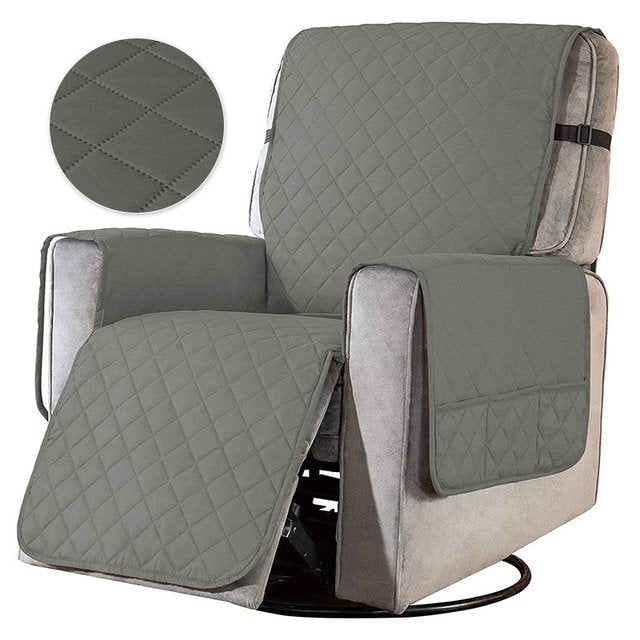 home & garden : Luxelounger™ - Universele fauteuil hoes in Lichtgrijs van Pantino