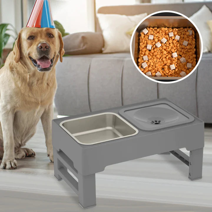 pets : FlexiFeeder™ | In Hoogte Verstelbaar in Grijs van Pantino