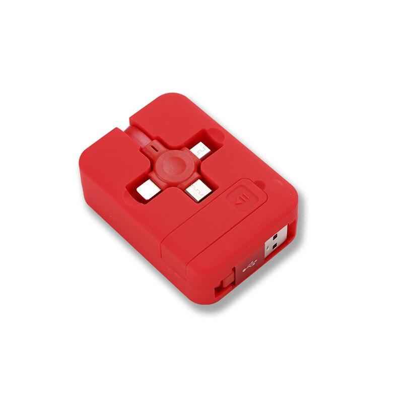 gadgets : Multiport™ 4-in-1 USB-oplaadkabel in Rood van Pantino
