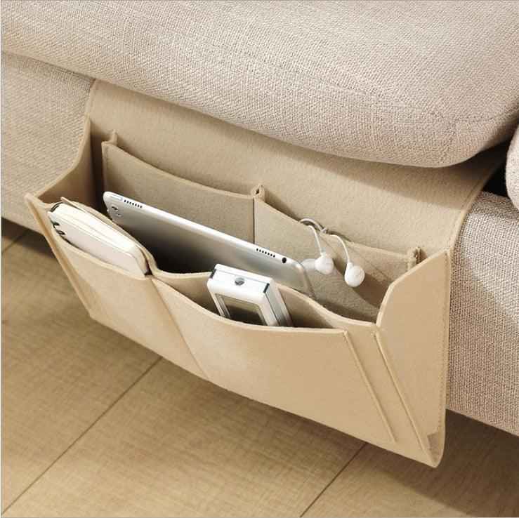 home & garden : Opbergzak Voor Bed & Bank | 1+1 GRATIS in Beige Bruin van Pantino
