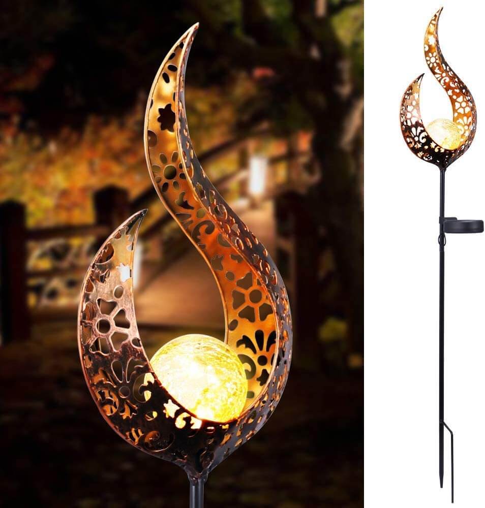 outdoor equipment : Retro Buiten Tuinlamp in Vlam van Pantino
