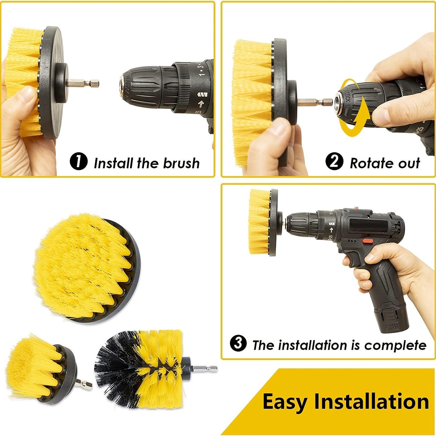 gadgets : PowerScrub™ - 3x opzetborstelset in van Pantino