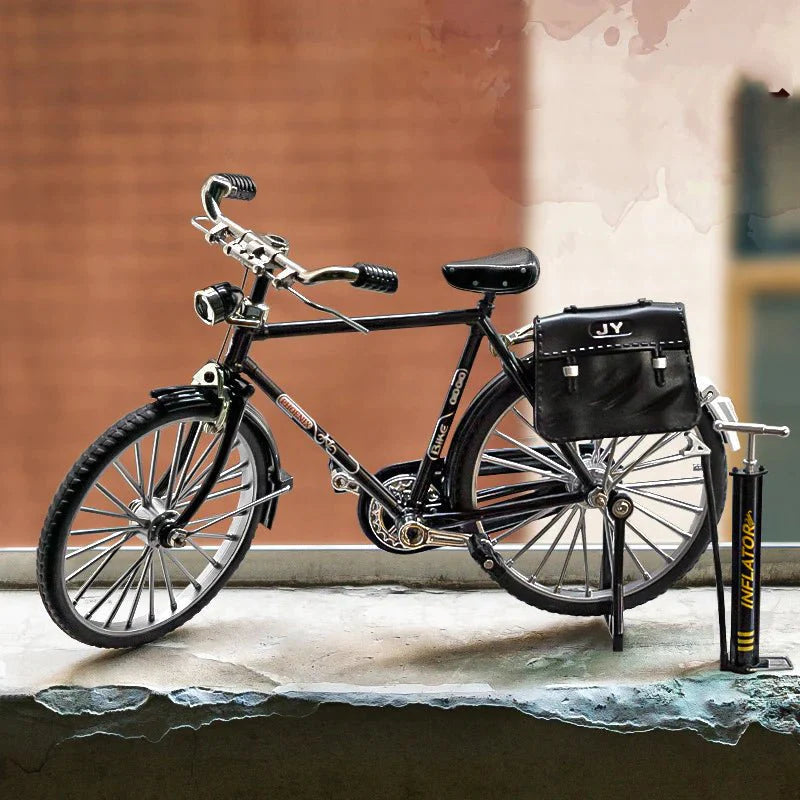 home & garden : RetroBike™ Miniatuur Fiets - Uniek & Stijlvol in Zwart van Pantino