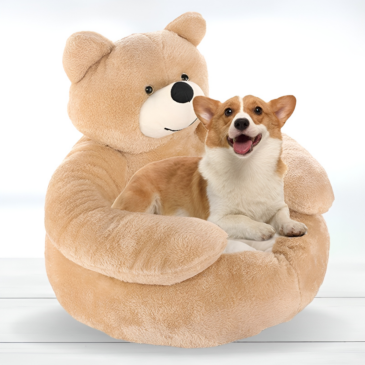 pets : TeddyBear™ - Bed voor huisdieren in Khaki van Pantino