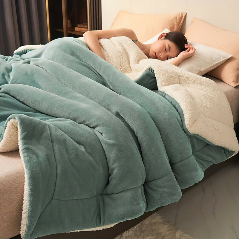 home & garden : SnuggleSoft™ - Omarm de warmte in donkergroen van Pantino