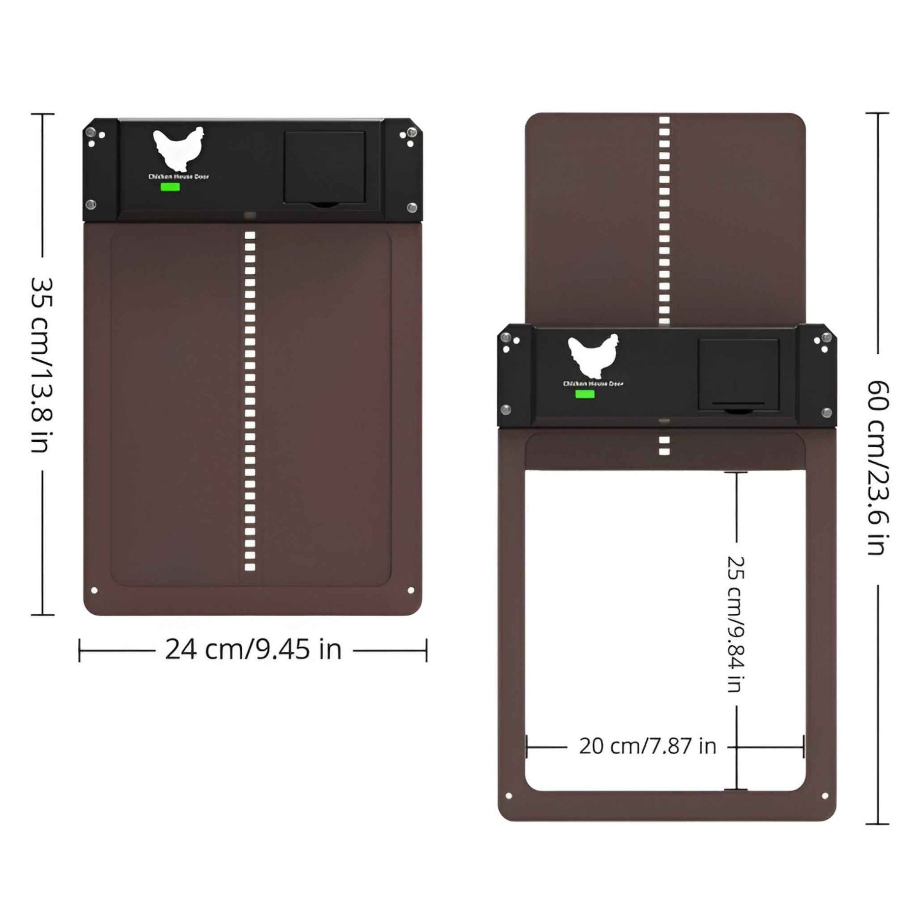 Automatyczne drzwi solarne PRO+ do kurnika - czujniki światła i inteligentny timer