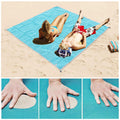 Alfombrilla de playa sin arena blanca - Compacta y portátil para playa - Nylon