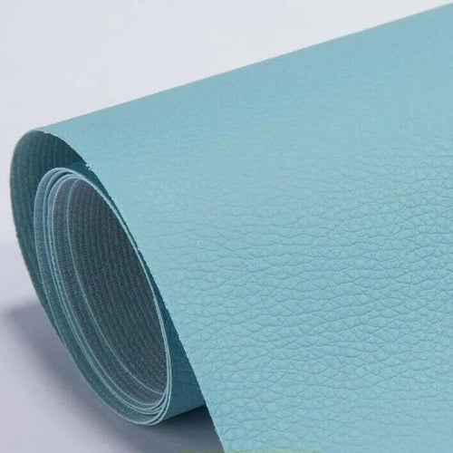 Zwarte zelfklevende leerlappen voor reparatie van bank, autostoelen, kleding - Set van 10x20cm