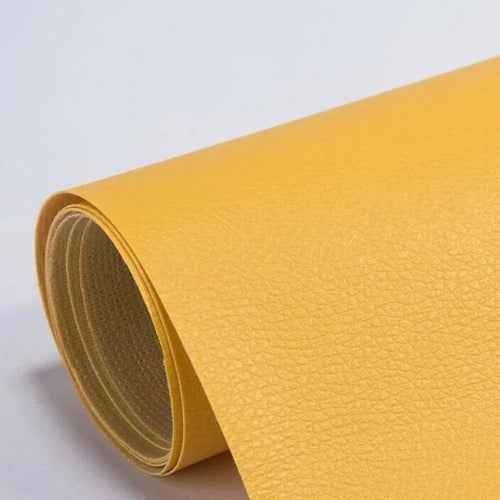 Zwarte zelfklevende leerlappen voor reparatie van bank, autostoelen, kleding - Set van 10x20cm