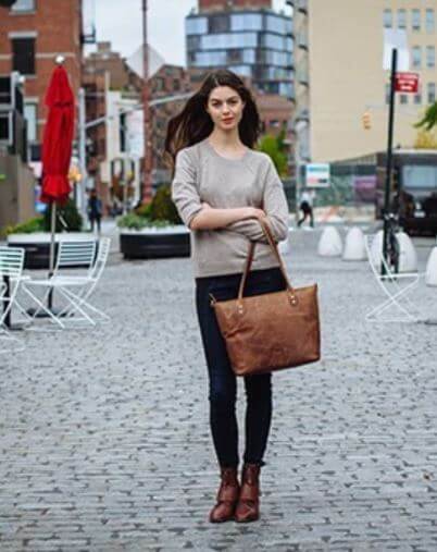 Luxury Bag Vintage Leren Tas - - 0 - Pantino