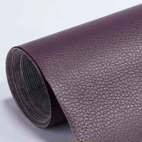 Zwarte zelfklevende leerlappen voor reparatie van bank, autostoelen, kleding - Set van 10x20cm