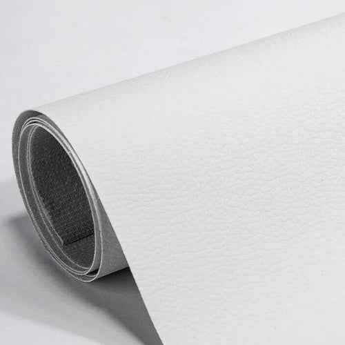 Zwarte zelfklevende leerlappen voor reparatie van bank, autostoelen, kleding - Set van 10x20cm