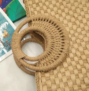 Veala | Strandtas met houten handvat - Beach Companion - - Beach bag - Pantino