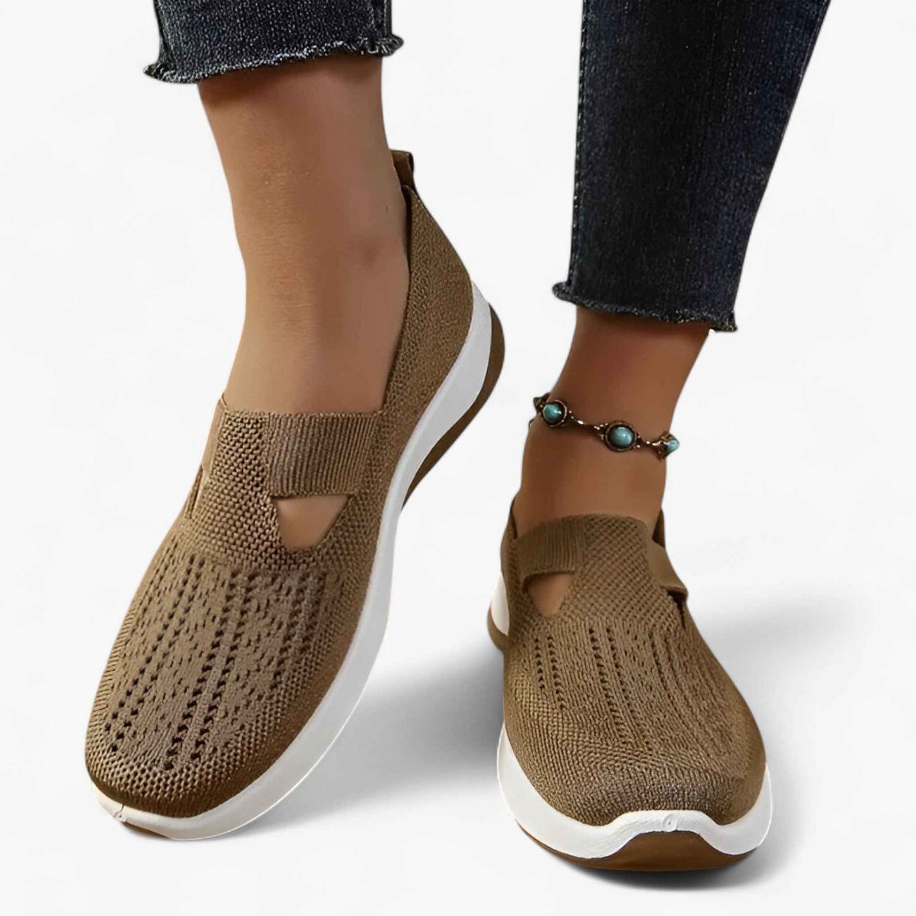 Damskie buty z lekkiego i wygodnego denimu z efektywną amortyzacją