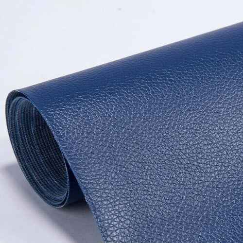 Zwarte zelfklevende leerlappen voor reparatie van bank, autostoelen, kleding - Set van 10x20cm