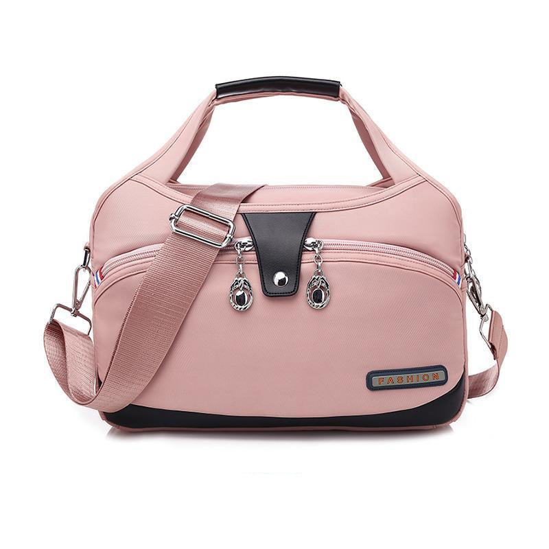 bags : MultiSafe - Waterdichte Nylon Handtas in Roze van Pantino