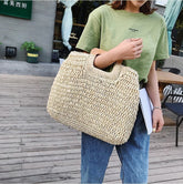 Veala | Sunset Stash Handgemaakte Riettas - Beige - Beach bag - Pantino