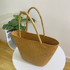 Veala | Rotan Geweven Tas - - Beach bag - Pantino