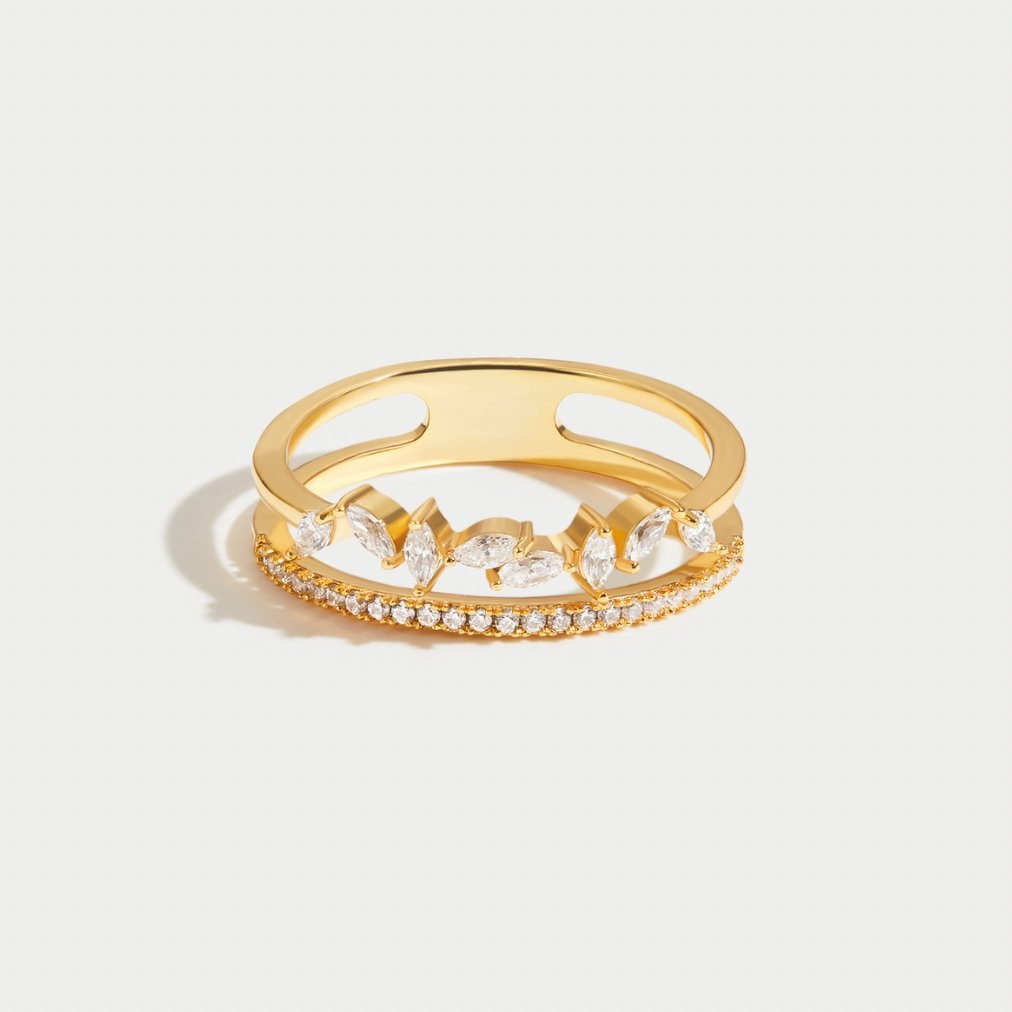 Mia 18K Crystal Ring - - Ring - Pantino