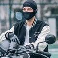 Protector facial impermeable negro - Cálido para invierno y actividades al aire libre - Forro polar