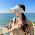 Cappello Solare Pieghevole Nero - Protezione UV Portatile - Sintetico