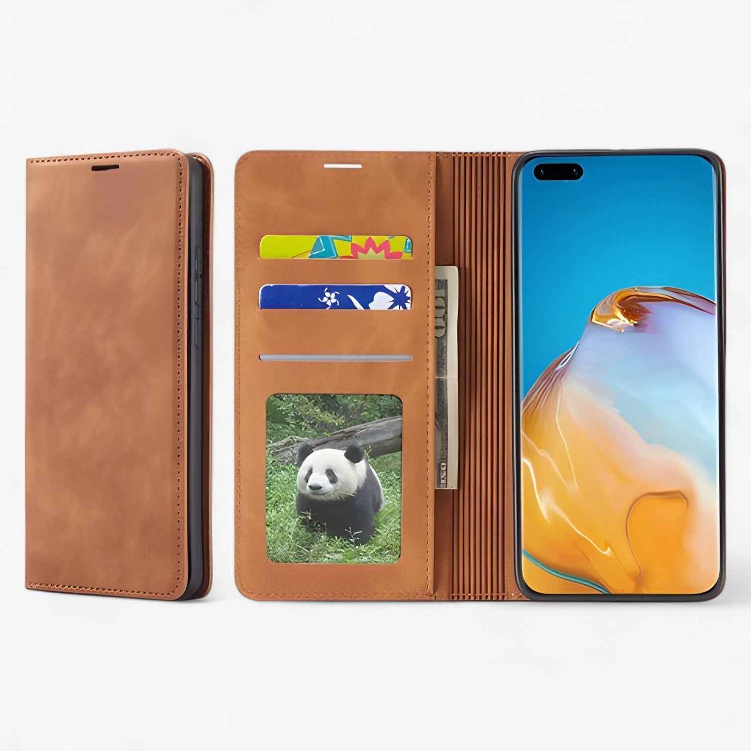 Magnetyczne etui skórzane