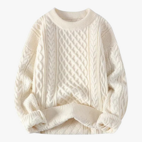 Herentruien : Victor | Heren Casual Gebreide Trui voor de Herfst in Abrikoos van Pantino