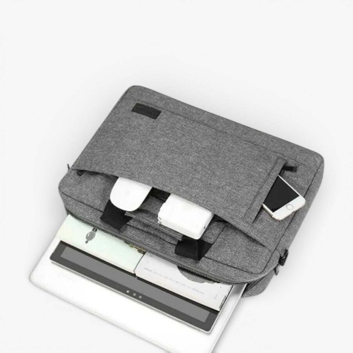 bags : Laptoptas Grijs - PixelPack - Moderne in van Pantino