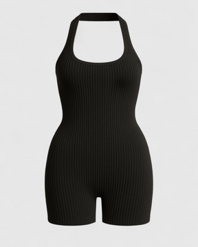 Herre ribstrikket bodysuit – Ærmeløs tætsiddende sportsbody