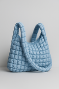 Bolso Cruzado Azul - Elegante Acolchado