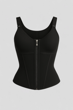Formende damekorsette - slankende bustier med høj talje, sort S-XL
