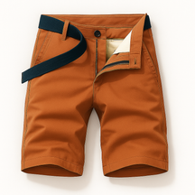 men's fashion : Aaron | Casual shorts met riem in Oranje van Pantinoshop