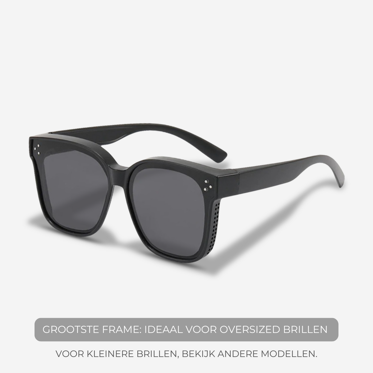 ClipShades | Stijlvolle Overzetzonnebrillen voor Brildragers - Klassiek Zwart - ClipShades | Stijlvolle Overzetzonnebrillen voor Brildragers - €22 - Pantino