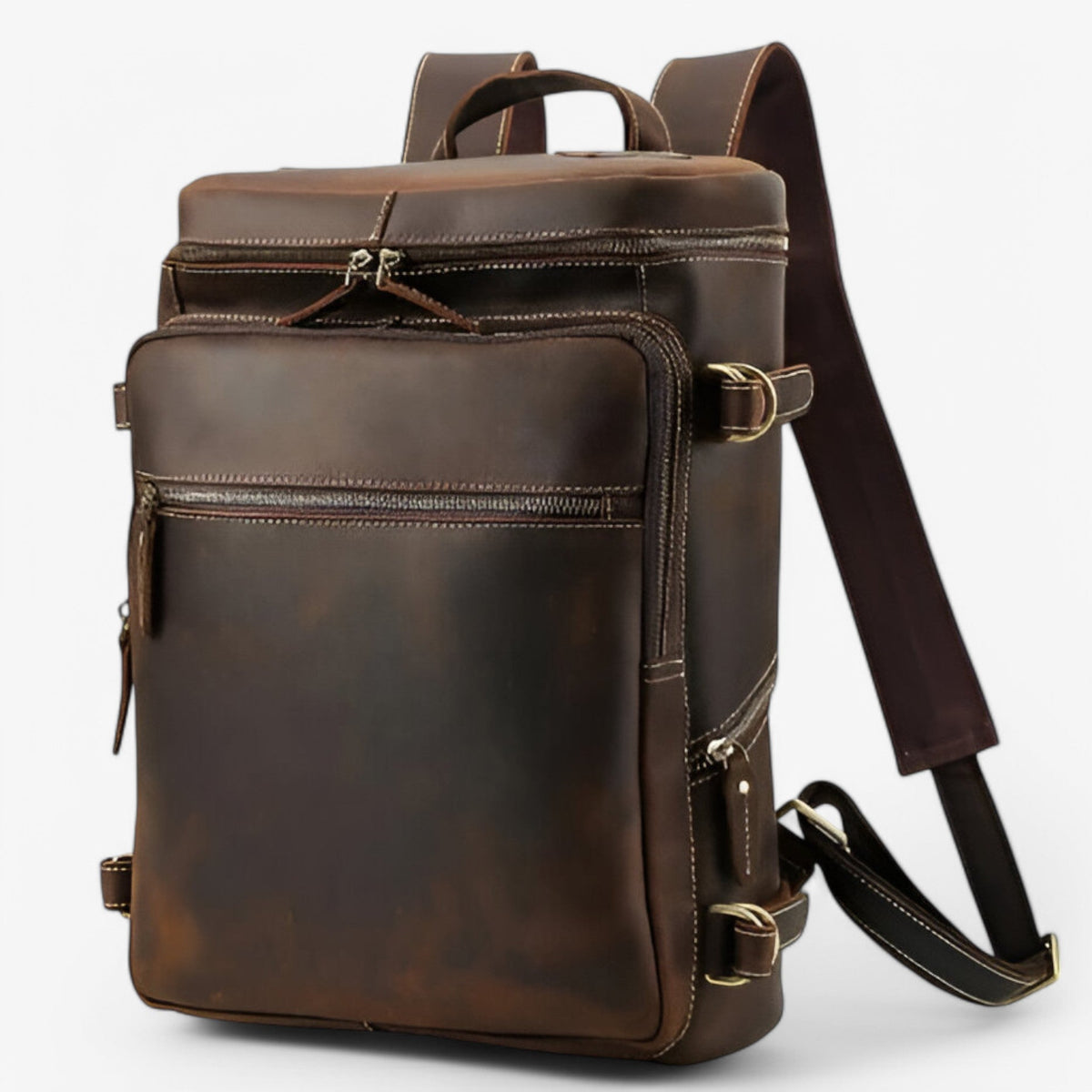bags : Leonardo | Luxe Volledig Lederen Rugzak in van Pantinoshop